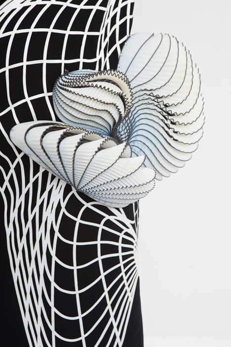 Hard Copy by Noa Raviv dezeen 468 5b Noa Raviv combines grid patterns and 3D printing for Hard Copy fashion collection